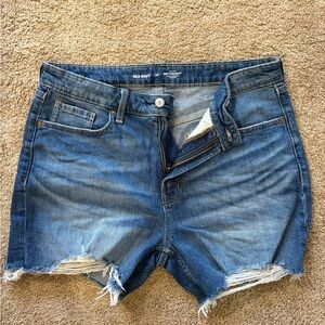Old Navy Women's Distressed Blue Jean Shorts